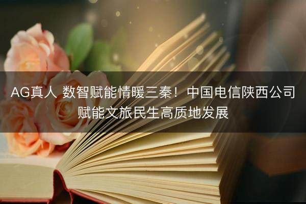 AG真人 数智赋能情暖三秦！中国电信陕西公司赋能文旅民生高质地发展