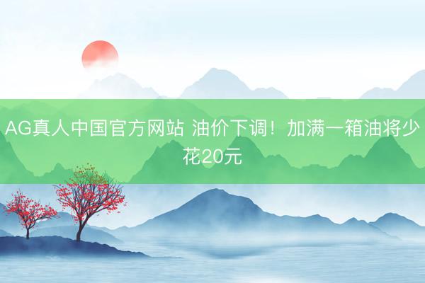 AG真人中国官方网站 油价下调！加满一箱油将少花20元
